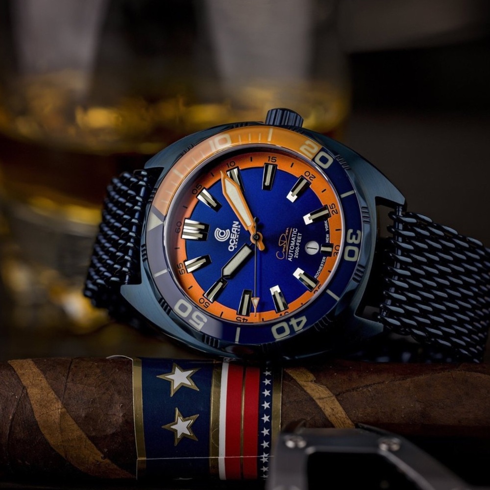 Ocean Crawler Core Diver v3 Watch Blue Steel